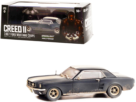 1967 Ford Mustang Coupe Black Diecast Model Car Creed II