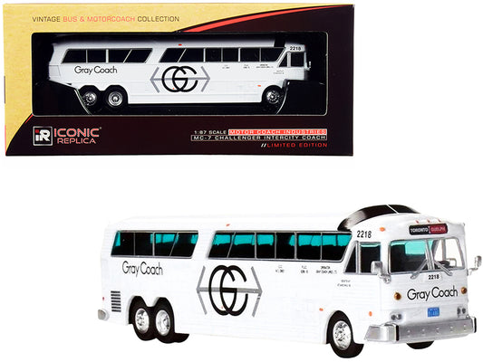 MCI MC-7 Challenger White Diecast Model Bus 