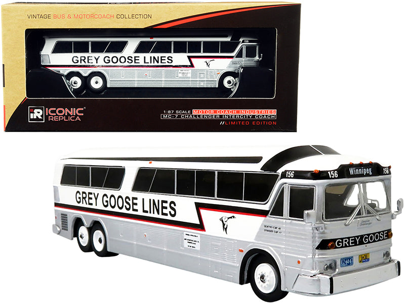 MCI MC-7 Challenger White Diecast Model Bus 