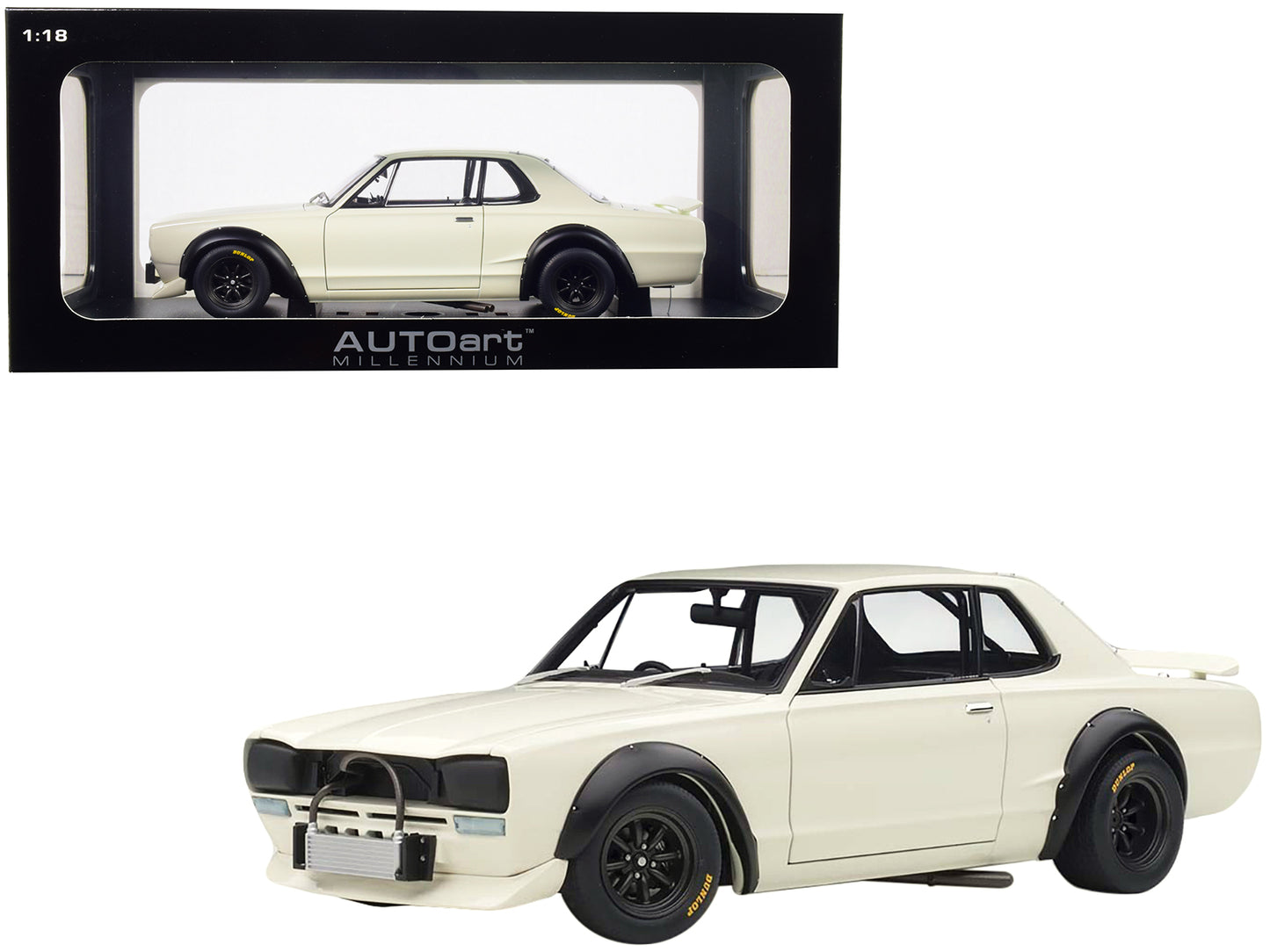 1972 Nissan Skyline GT White Diecast Model Car 