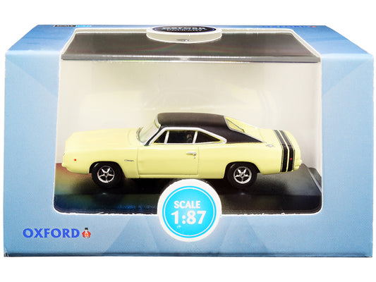 1968 Dodge Charger Light Yellow Diecast Model Car 