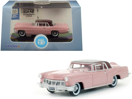 1956 Lincoln Continental Mark Pink Diecast Model Car 