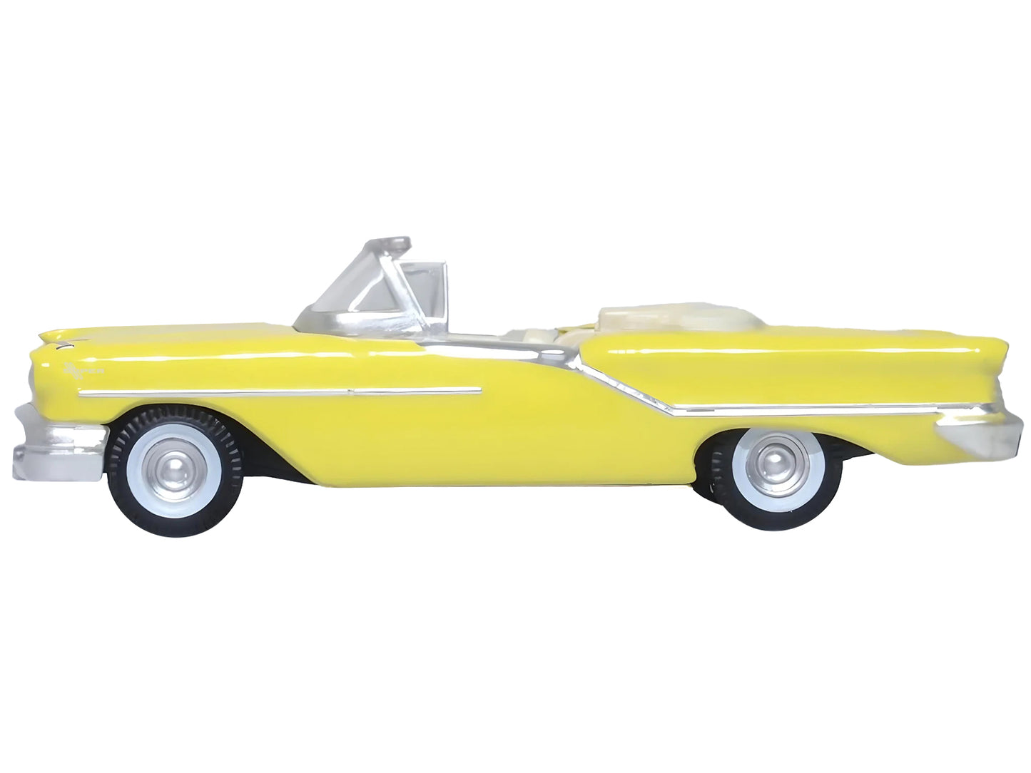 1957 Oldsmobile 88 Convertible Yellow Diecast Model Car 