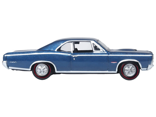 1966 Pontiac GTO 1:87 Scale Blue Diecast Model Car