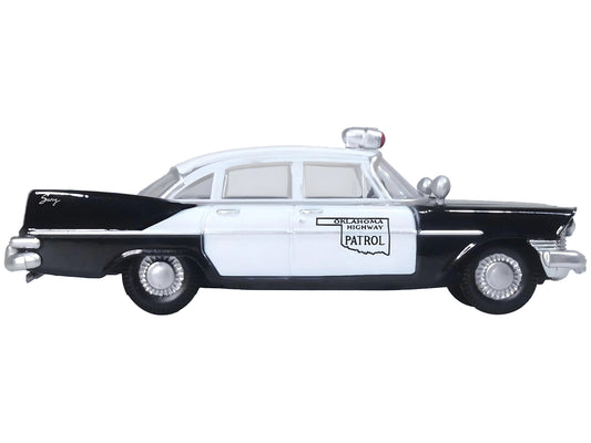 1959 Plymouth Savoy  Black & White Diecast Model Car 