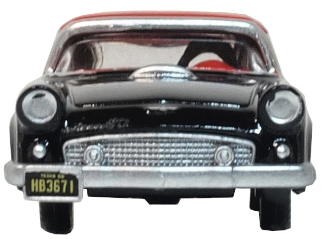1956 Ford Thunderbird Raven Black Diecast Model Car 