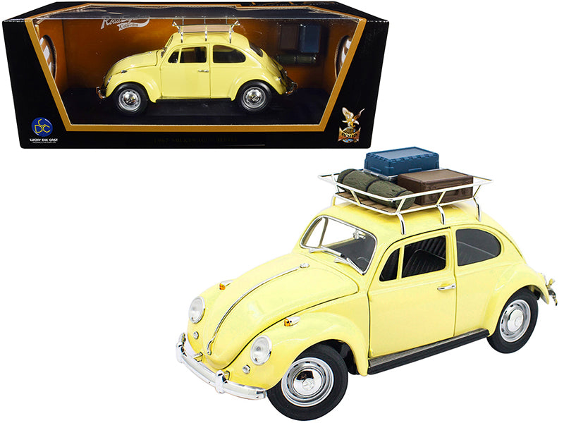 1967 Volkswagen Beetle w Yellow Diecast Model Car 