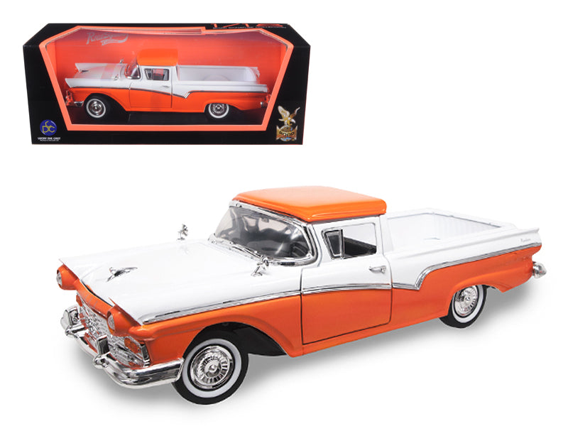 1957 Ford Ranchero  Orange Diecast Model Car 