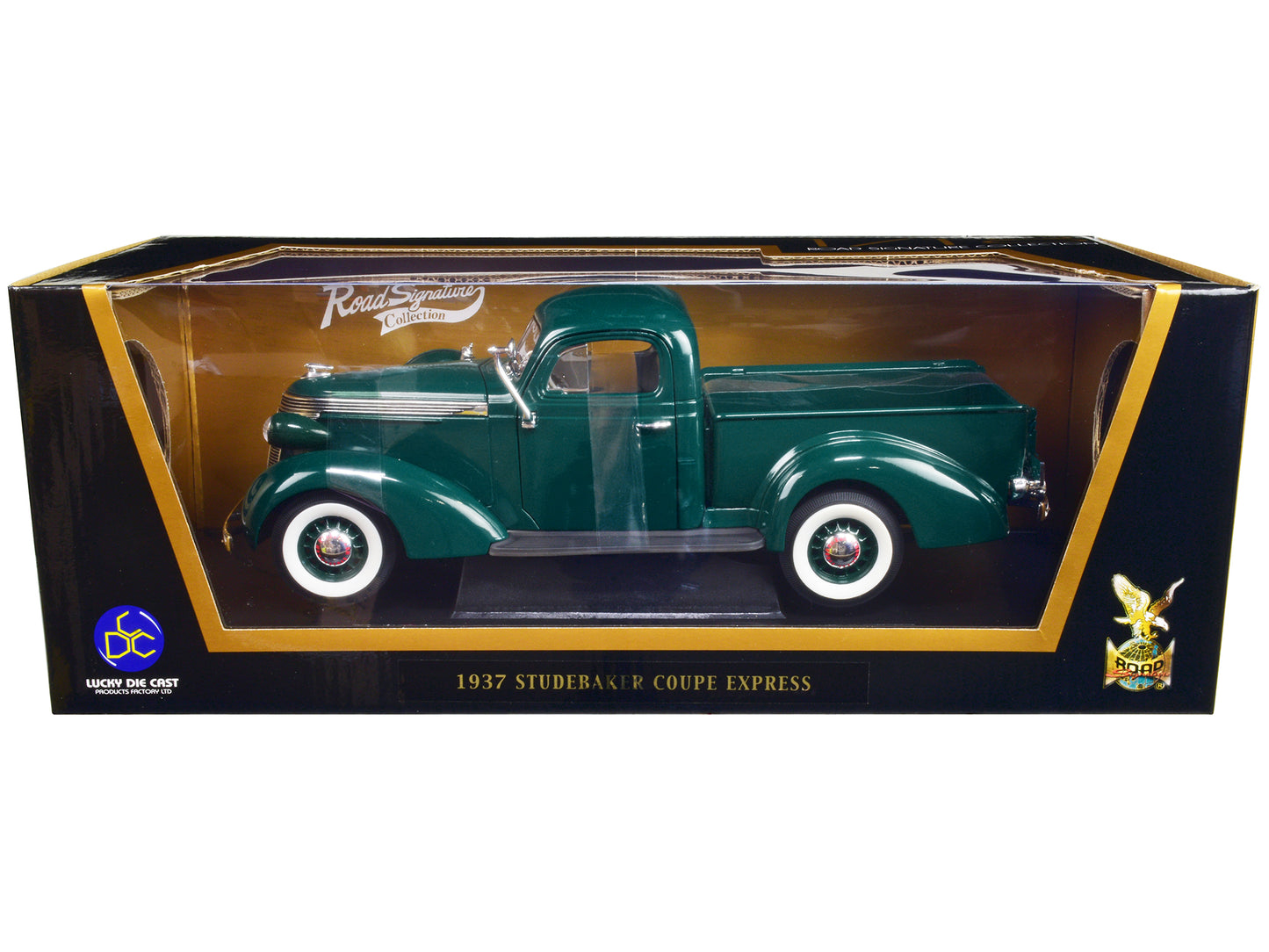 1937 Studebaker Express  Green Diecast Model Pickup Truck 