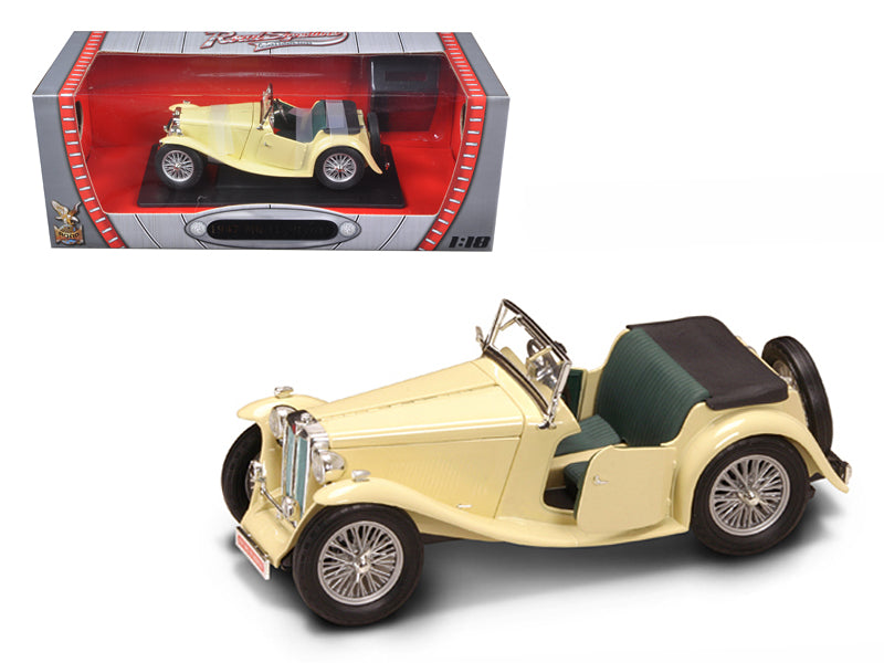 1947 MG TC Midget Yellow Diecast Model Car 