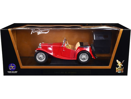 1947 MG TC Midget Red Diecast Model Car 