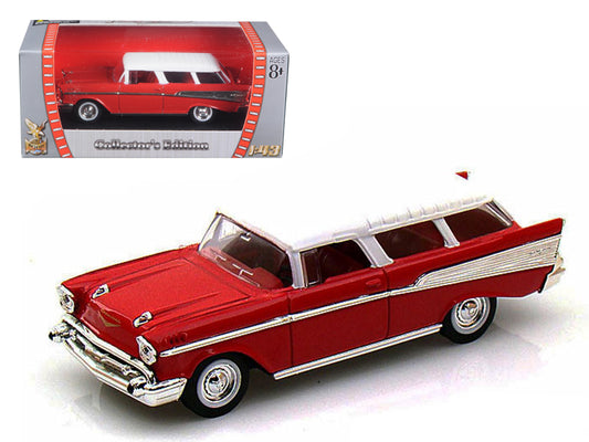 1957 Chevrolet Nomad  Red Diecast Model Car 