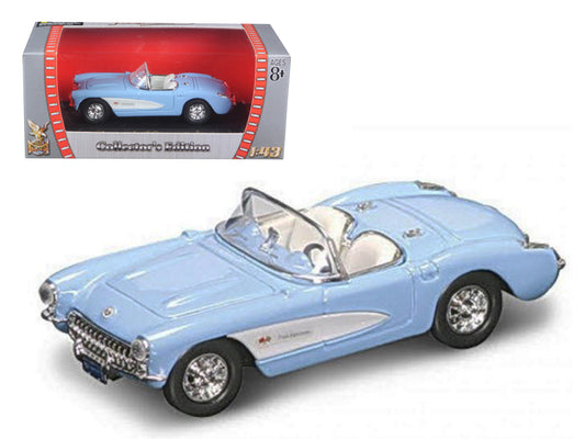 1957 Chevrolet Corvette  Blue Diecast Model Car 