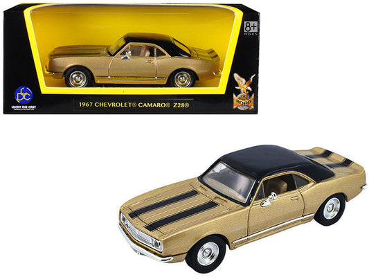 1967 Chevrolet Camaro Z Gold Diecast Model Car 