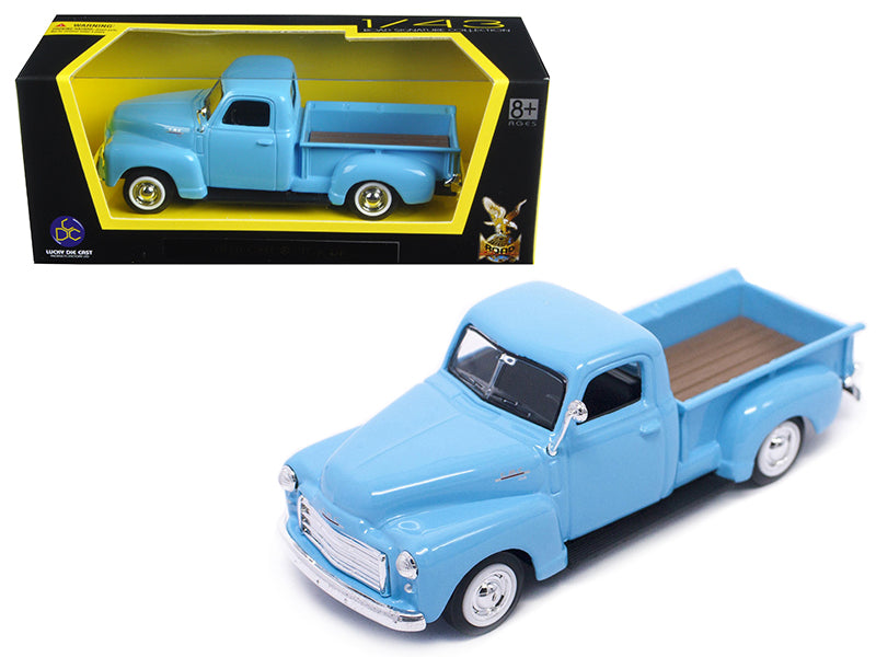 1950 GMC   Blue Diecast Model Pickup Truck 