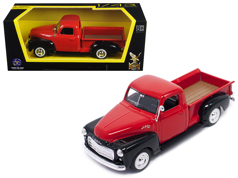 1950 GMC   Red Diecast Model Pickup Truck 