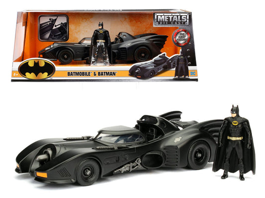 1989 Batmobile w Diecast Black Diecast Model Car Batman