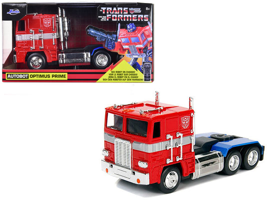 G1 Autobot Optimus Prime Red Diecast Model Truck Tractor Transformers