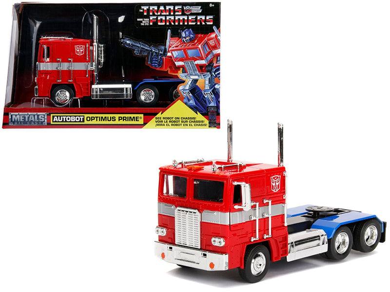 G1 Autobot Optimus Prime Red Diecast Model Truck Tractor Transformers