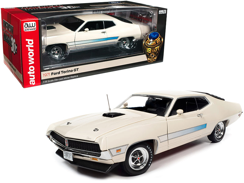 1971 Ford Torino GT Green Diecast Model Car 