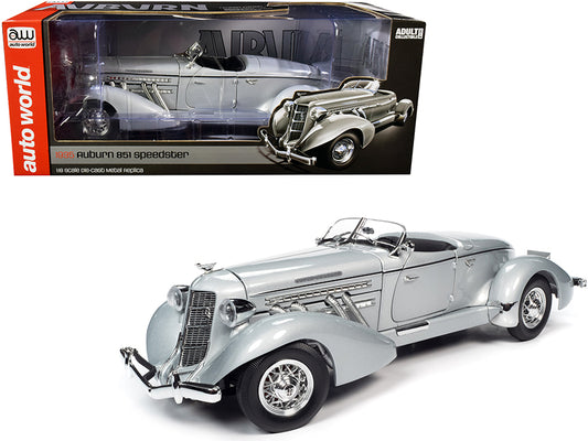 1935 Auburn 851 Speedster Gray Diecast Model Car 