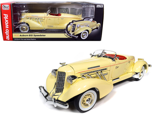 1935 Auburn 851 Speedster Cream Diecast Model Car 