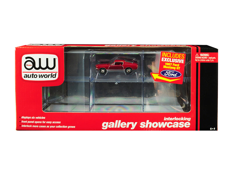 6 Car interlocking Acrylic   Model Display Case 