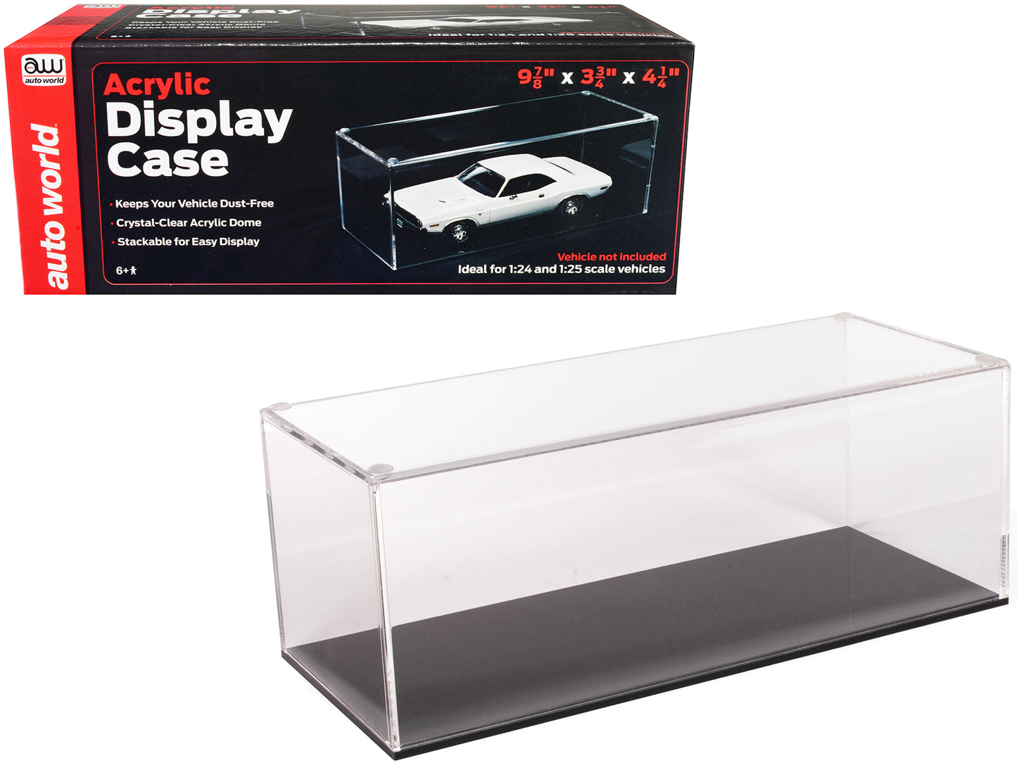 >Brand new 1/24-1/25 scale of Acrylic Collectible Display Show Case for 1/24-1/25 Scale Model Cars by Auto World.</li>
<li>Brand new box.</