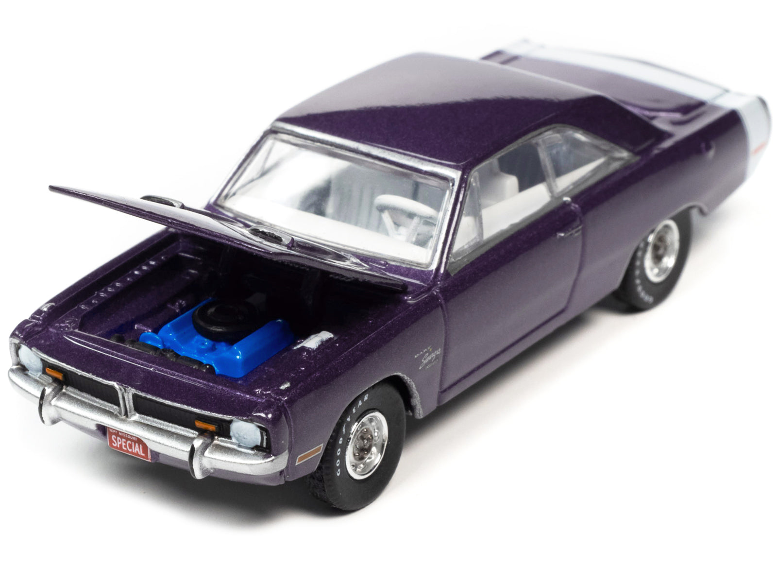 1971 Dodge Dart Swinger Purple Diecast Model Car 