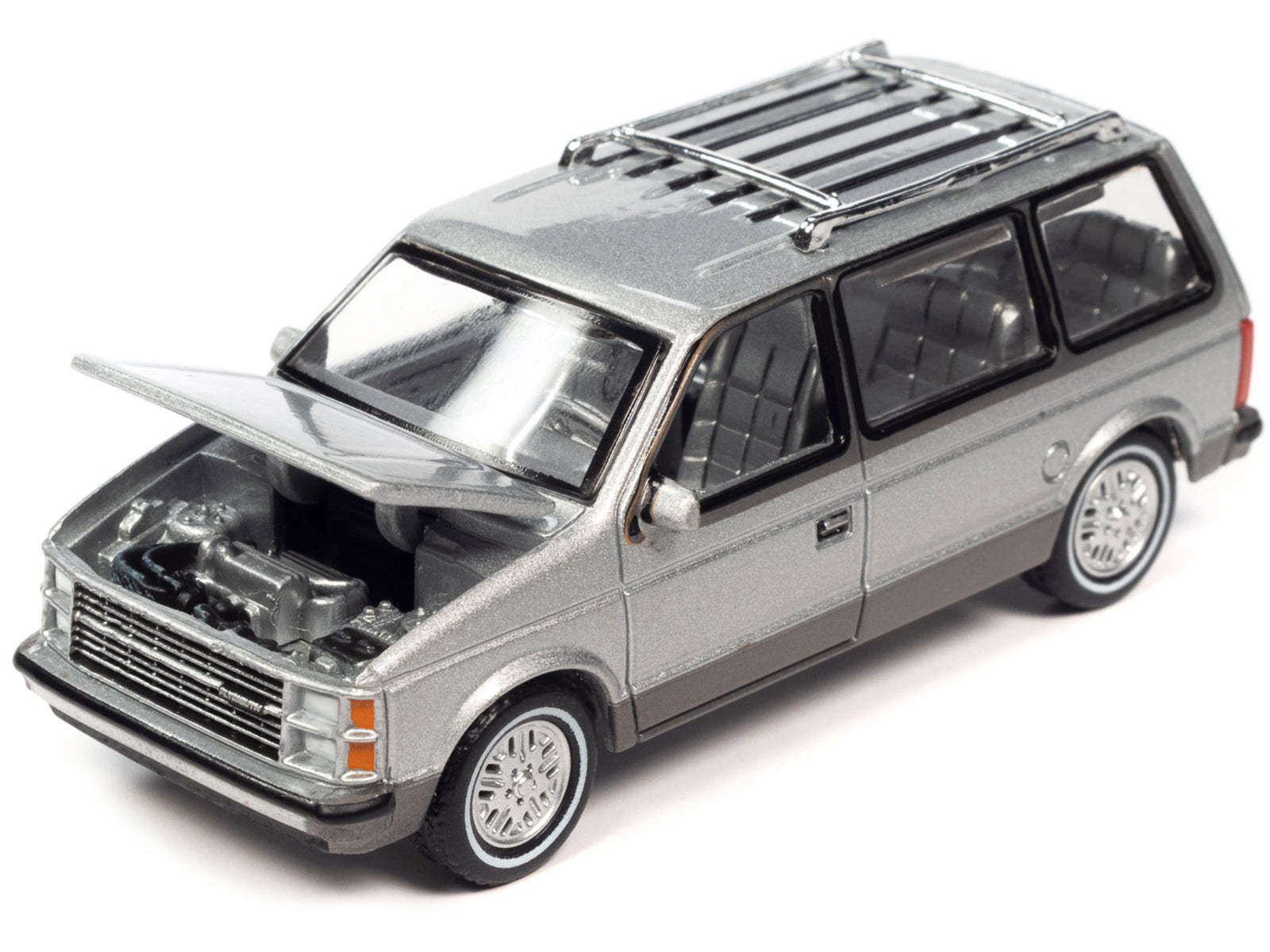 1985 Plymouth Voyager Minivan Silver Diecast Model Van 