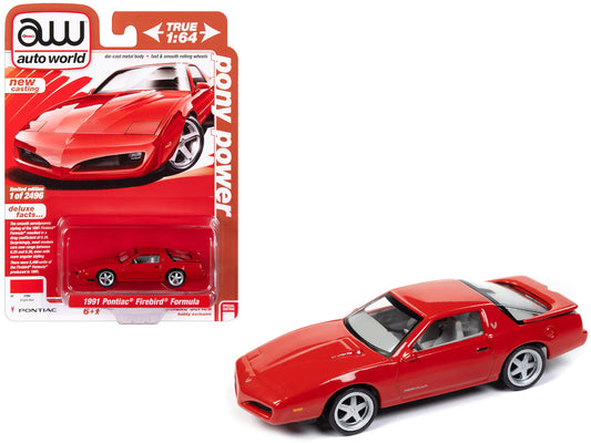 1991 Pontiac Firebird Formula Red Diecast Model Car 