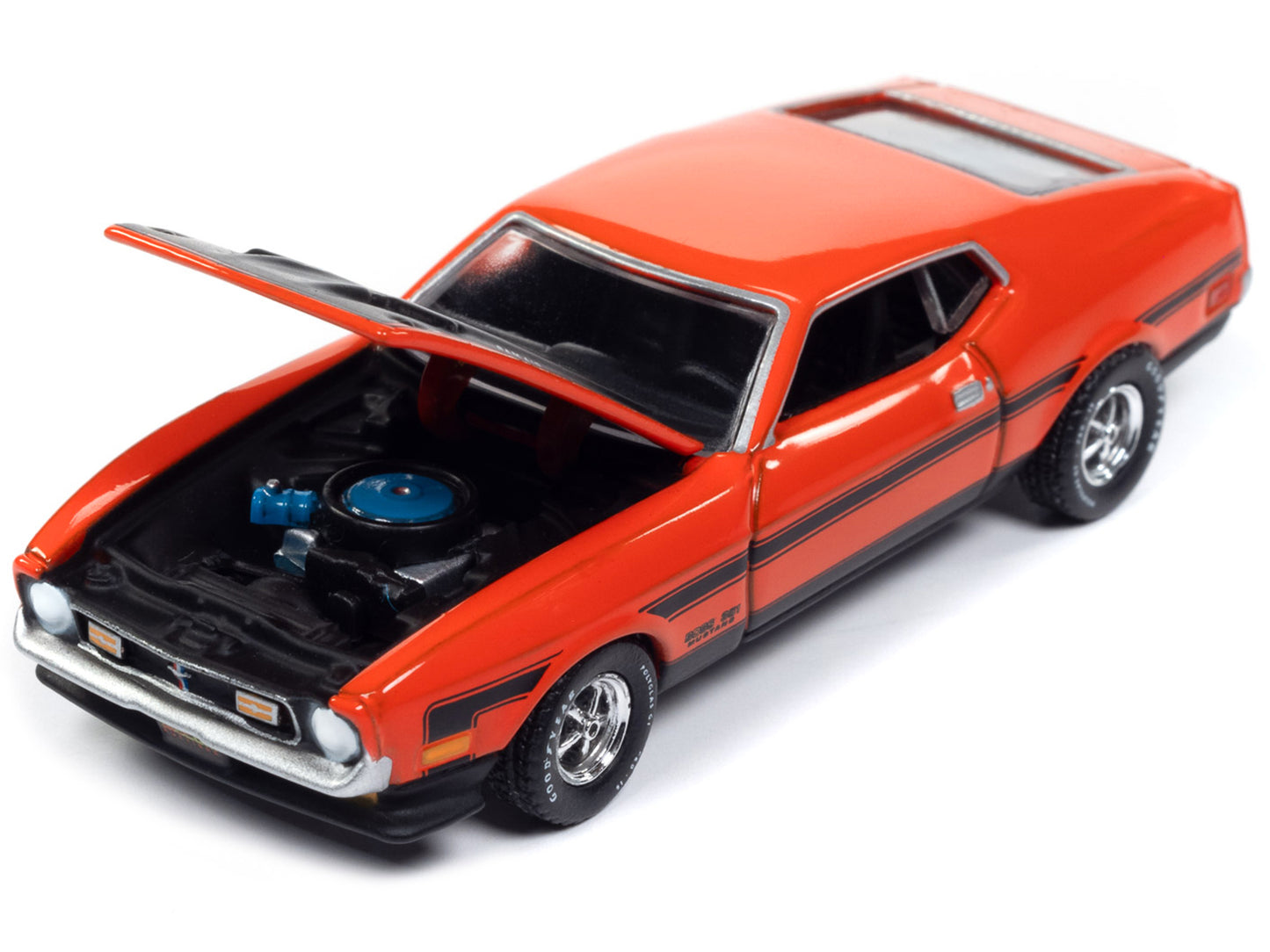 1971 Ford Mustang Boss Orange Diecast Model Car 