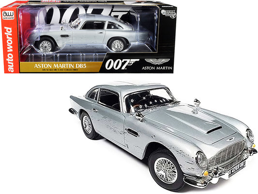 Aston Martin DB5 Coupe Silver Diecast Model Car James Bond 007