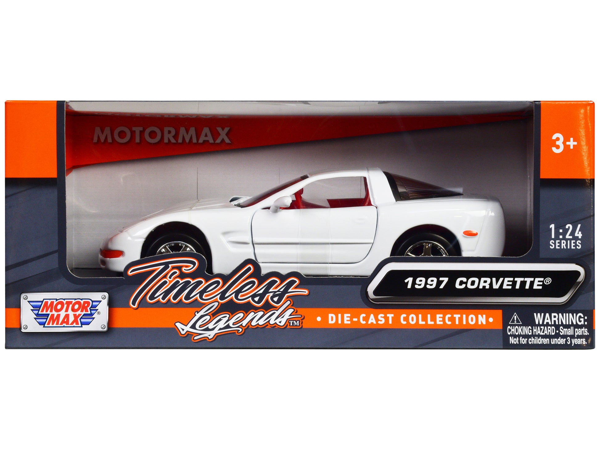 1997 Chevrolet Corvette C5 White Diecast Model Car 