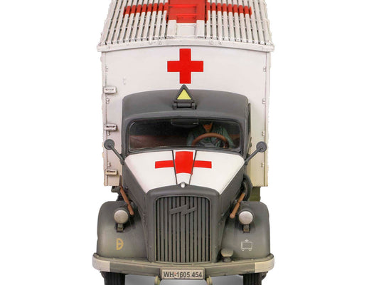 Opel-Blitz Kfz.305 Ambulance Gray & White Weathered German Army Armoured Fightin