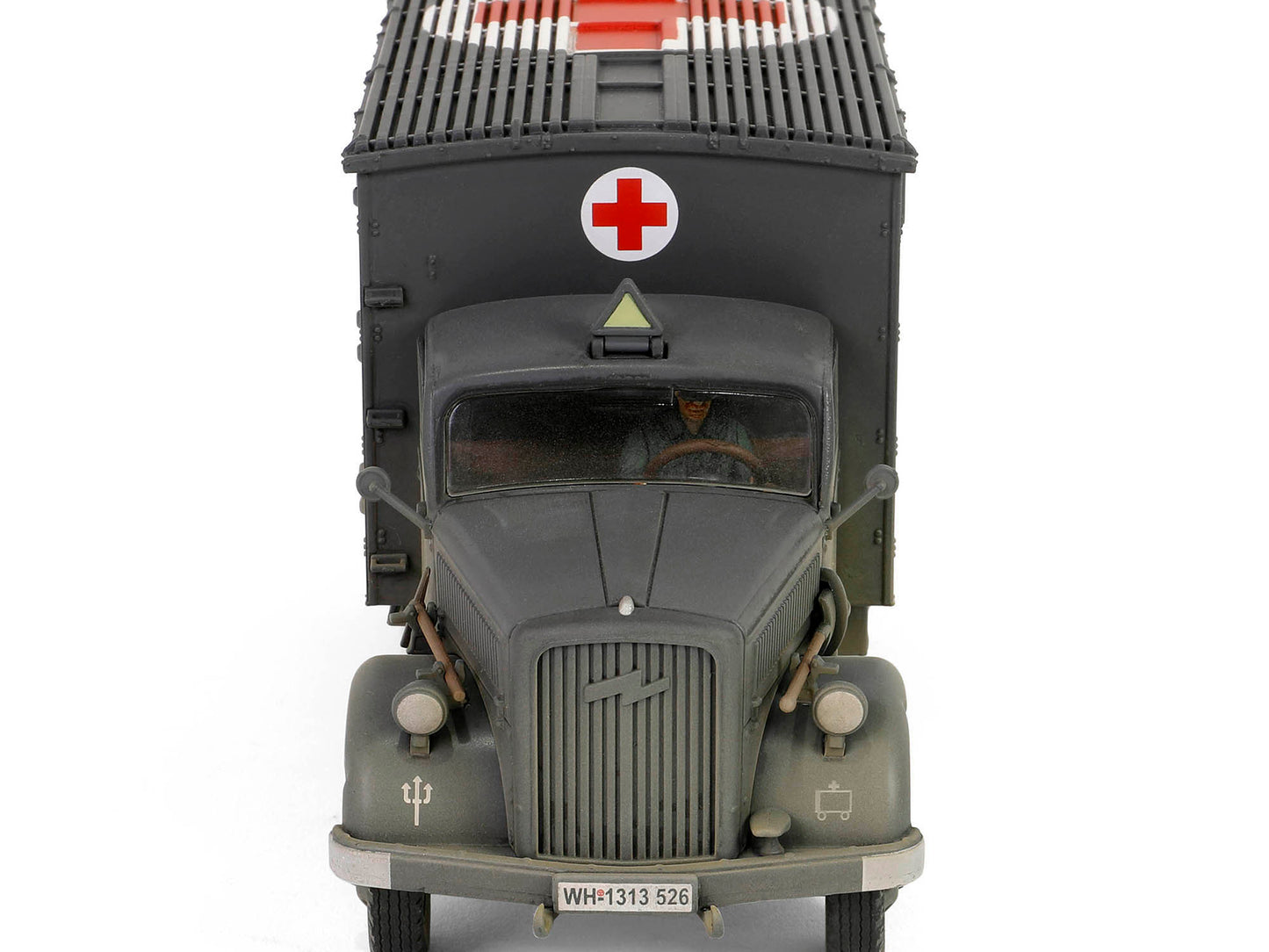 Opel-Blitz Kfz.305 Ambulance Gray Weathered German Army Armoured Fighting Vehicl