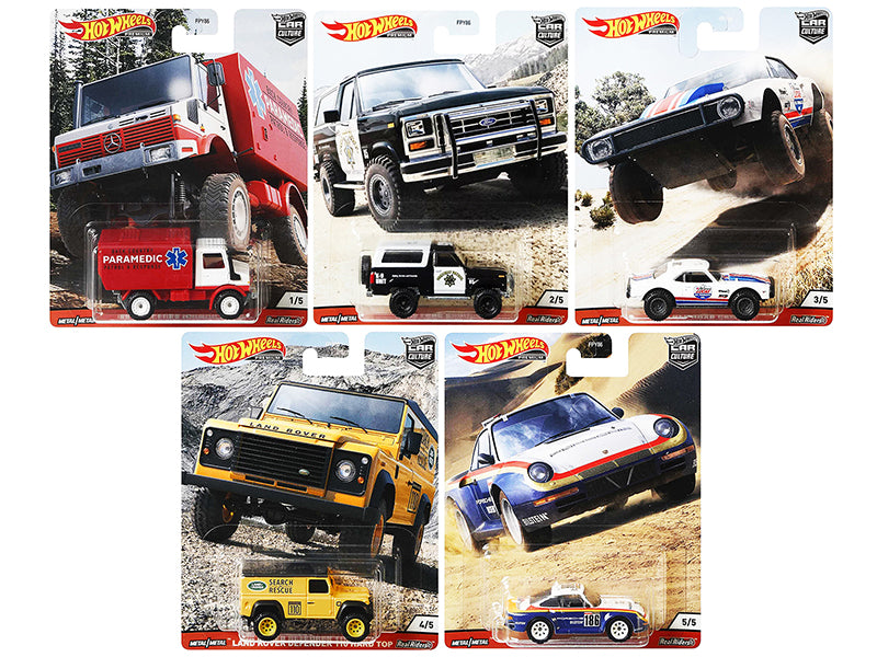 Wild Terrain 5 piece  Diecast Model Car/Truck Set 