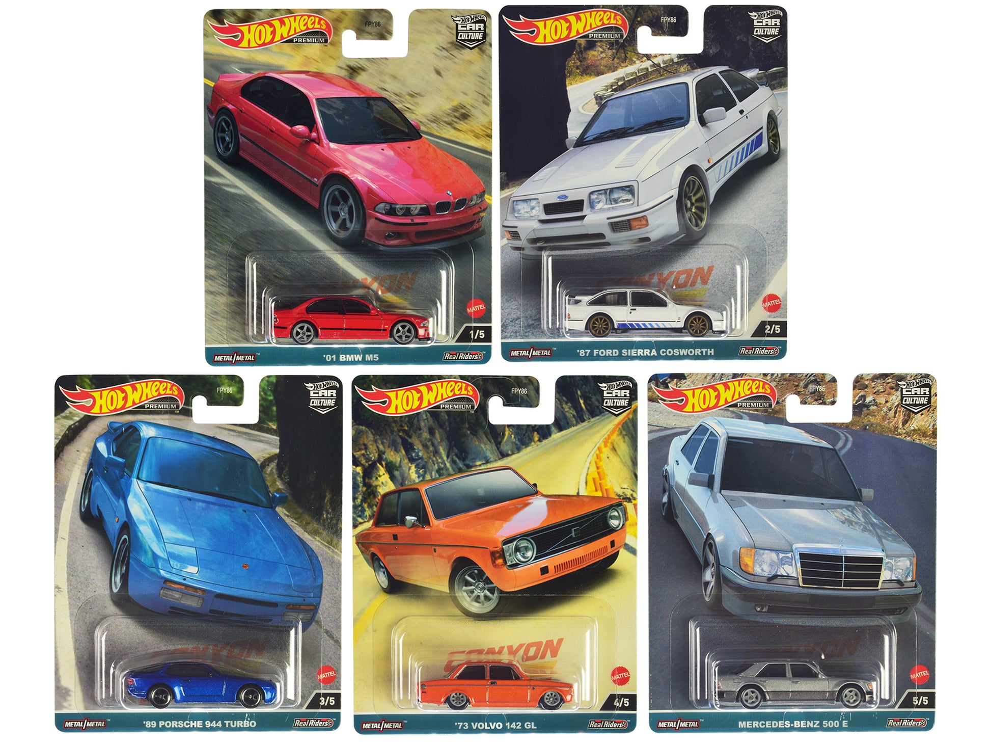 Canyon Warriors 5 Piece Car   Model Car/Truck Set 