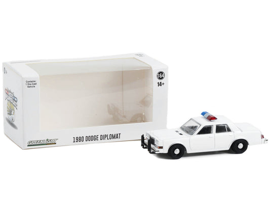 1980-1989 Dodge Diplomat White Diecast Model Car 