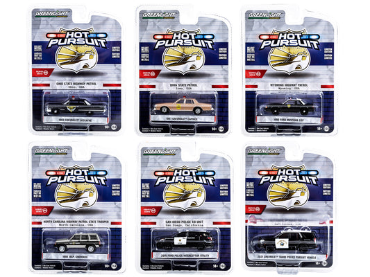 Hot Pursuit 6 piece  Diecast Model Car/Truck Set 