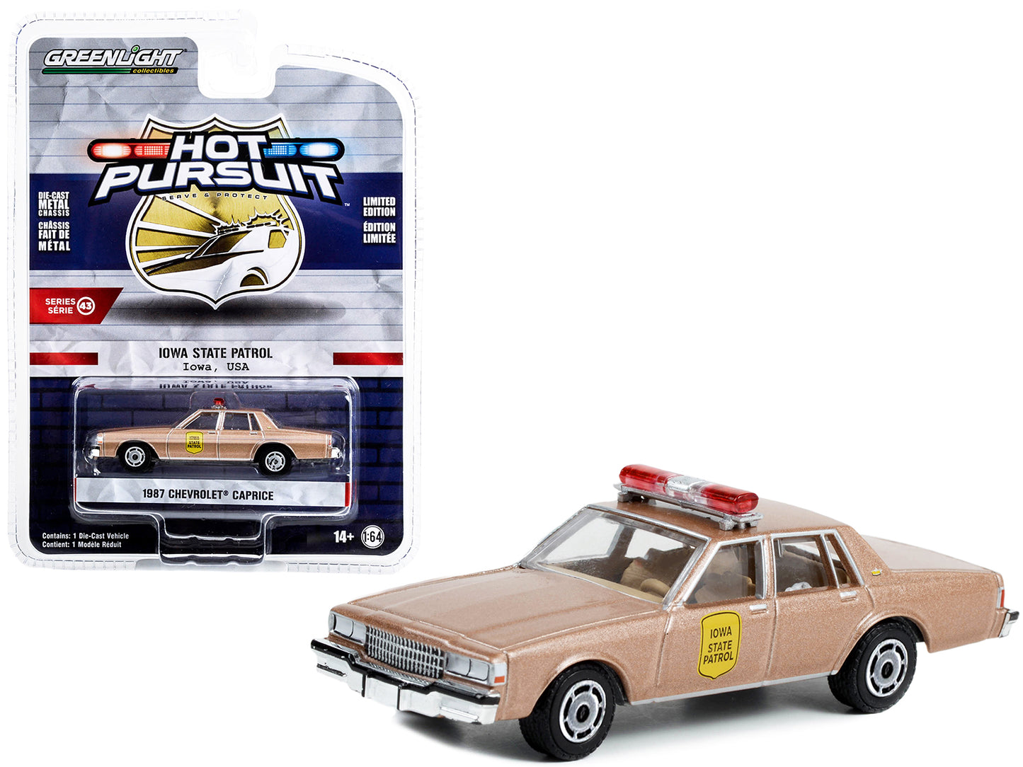 1987 Chevrolet Caprice  Beige Diecast Model Car 