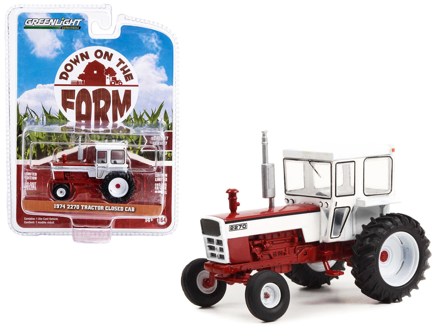 1974 2270 Tractor Closed Red Diecast Model Tractor 