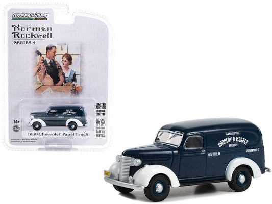 1939 Chevrolet Panel  Blue Diecast Model Delivery Truck 