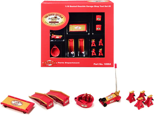 Busted Knuckle  Diecast Model Garage Tool Set 