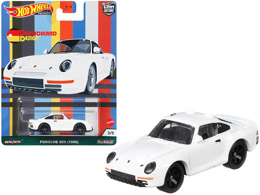 1986 Porsche 959  White Diecast Model Car 