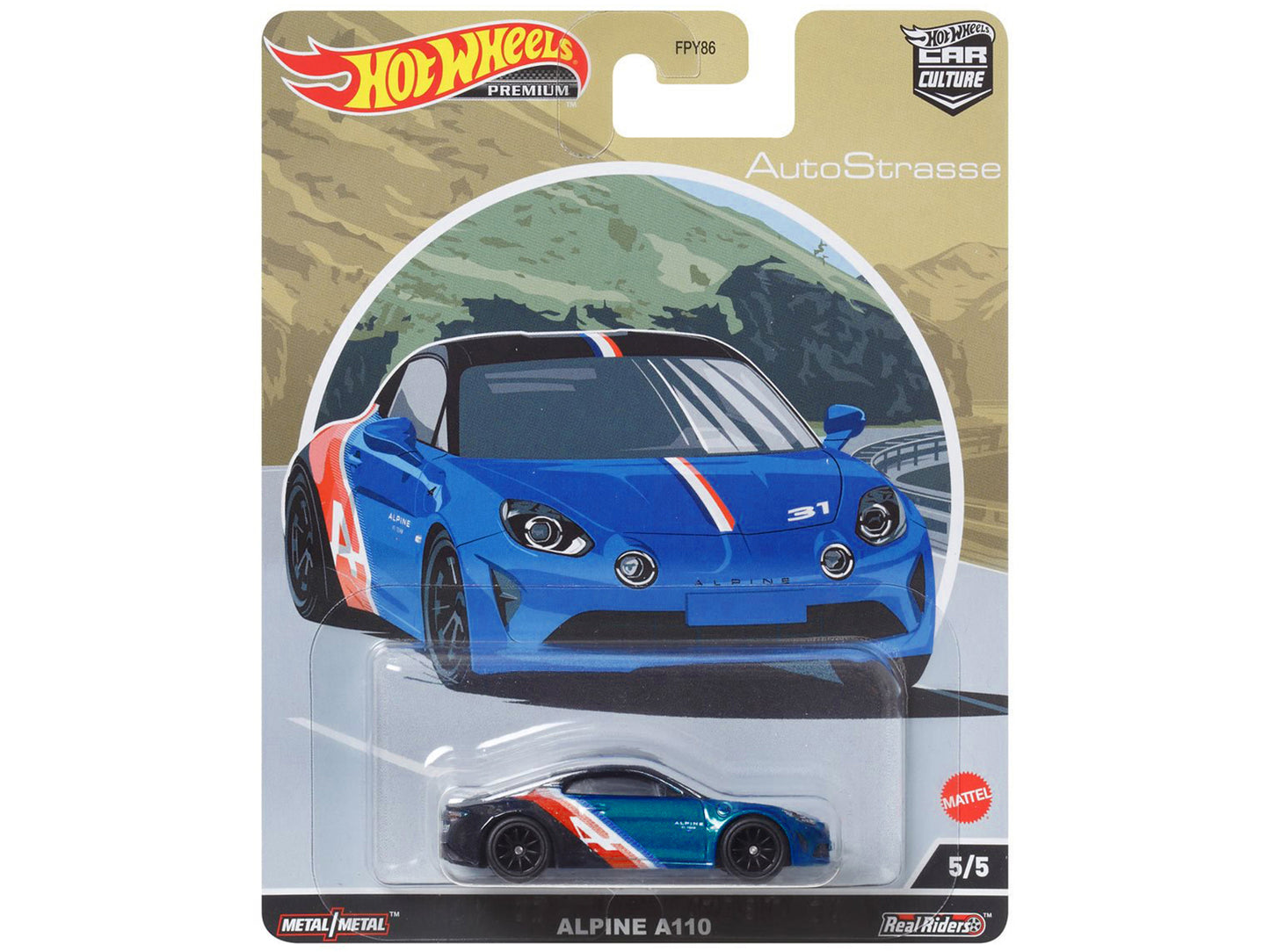 Alpine A110  Blue Diecast Model Car 