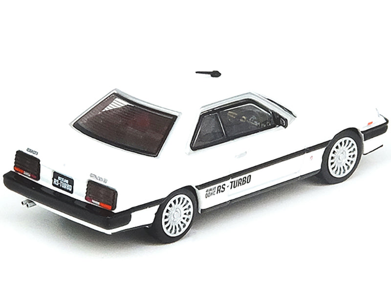 Brand new 1/64 scale diecast car model of Nissan Skyline 2000 RS-X Turbo (DR30) RHD (Right Hand Drive) White die cast mo