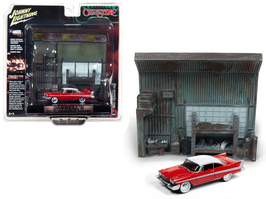 1958 Plymouth Fury  Red Diecast Model Diorama Set Christine (1983)