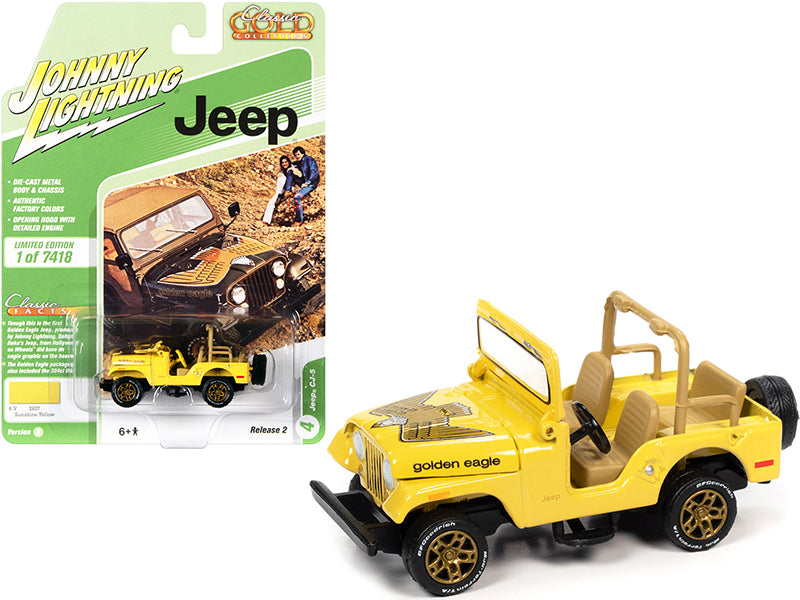 Jeep CJ-5 Sunshine Yellow Diecast Model Car 