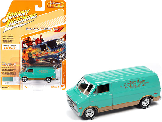 1976 Dodge Tradesman Green Diecast Model Van 